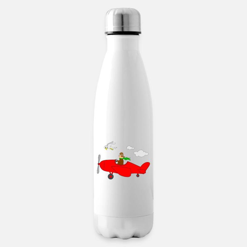 Avion Pilote - Bouteille isotherme - blanc