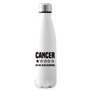 Cancer Rating - Insulated Water Bottle - white - Right