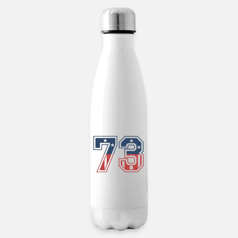 Numéro 73 États-Unis - Bouteille isotherme - blanc