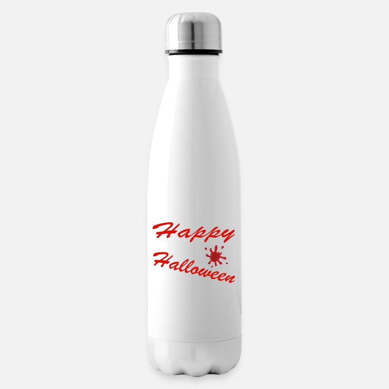 Happy Halloween Blutkleks - Isolierflasche - Weiß