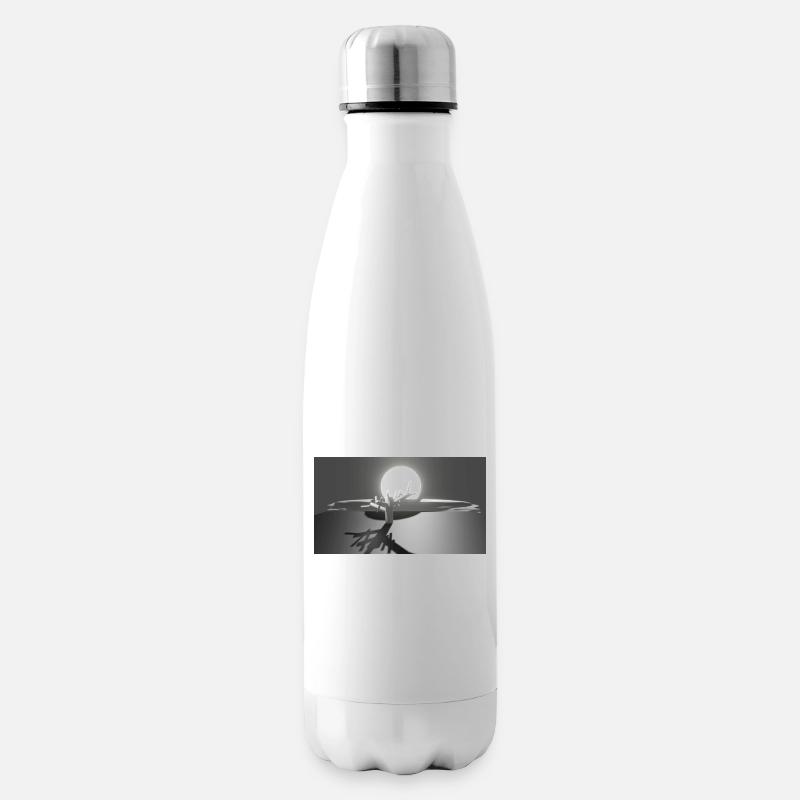 Soleil et arbre - Bouteille isotherme - blanc