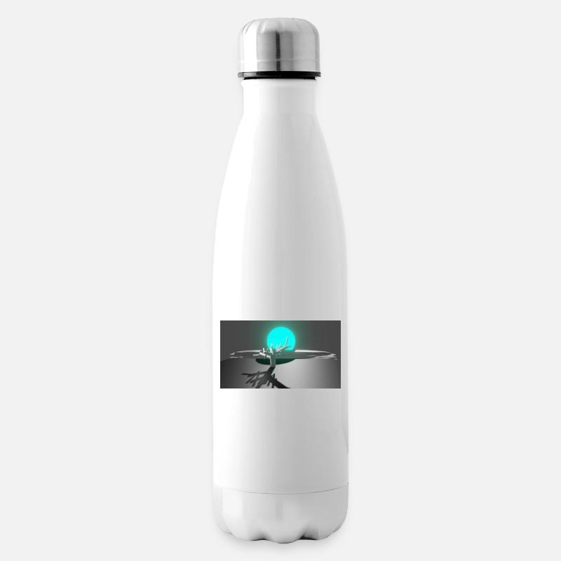 Sonne und Baum - Isolierflasche - Weiß