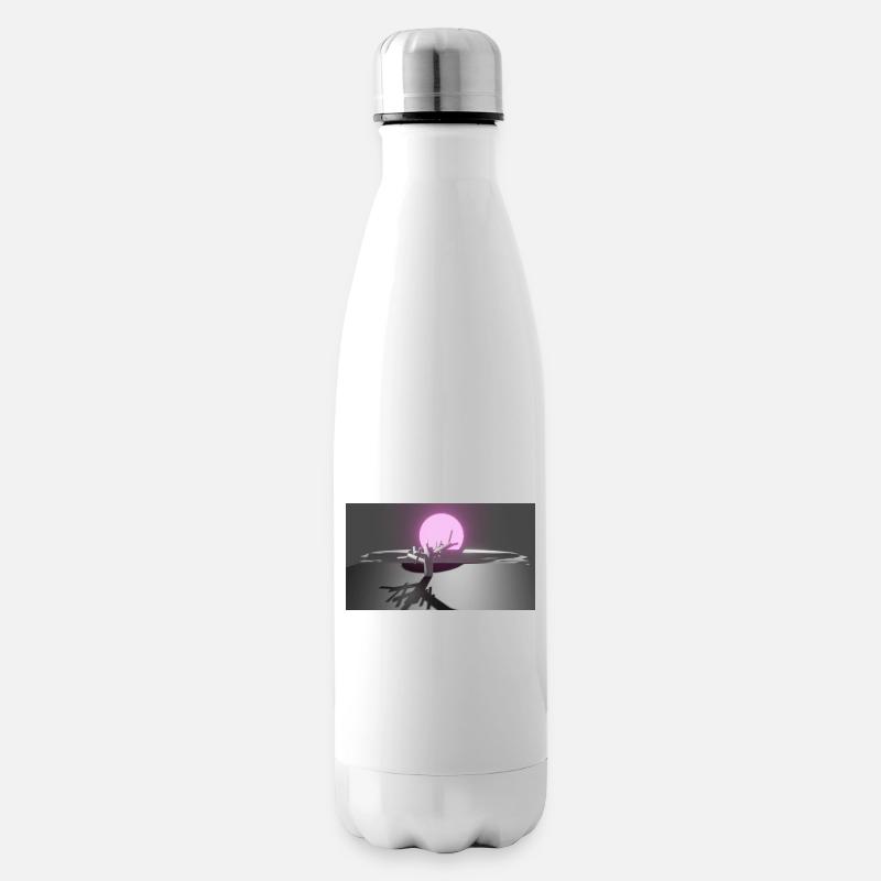 Sonne und Baum - Isolierflasche - Weiß