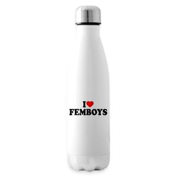 I love femboys - Isolierflasche - Weiß - Rechts