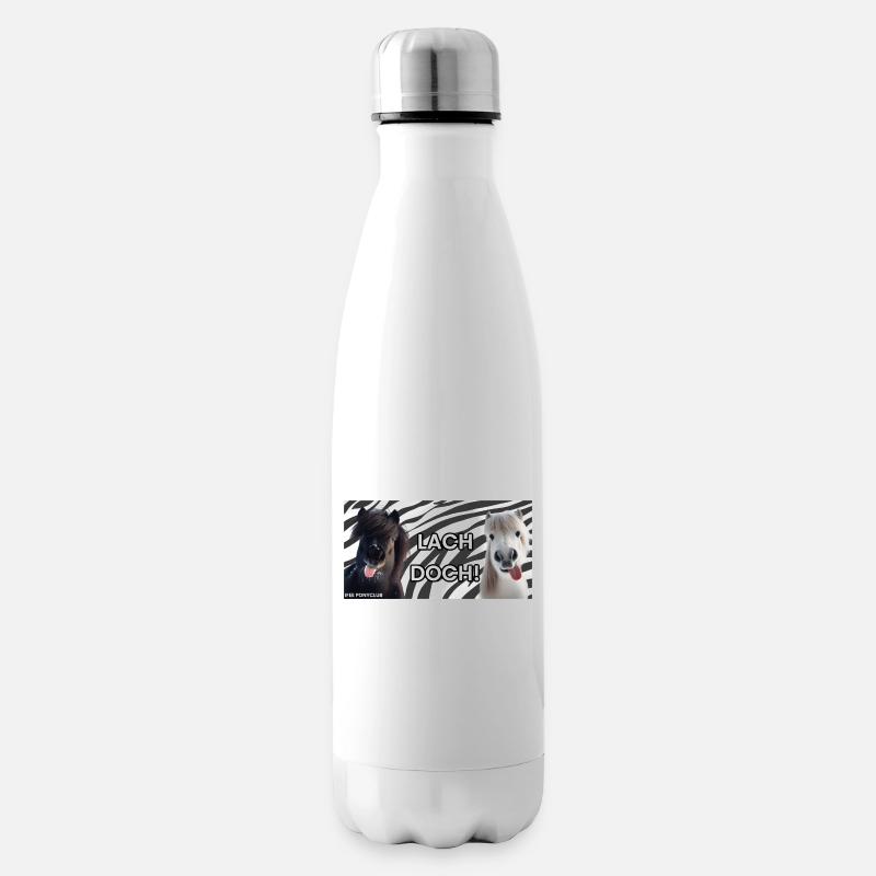 Lachen ist gesund! - Isolierflasche - Weiß