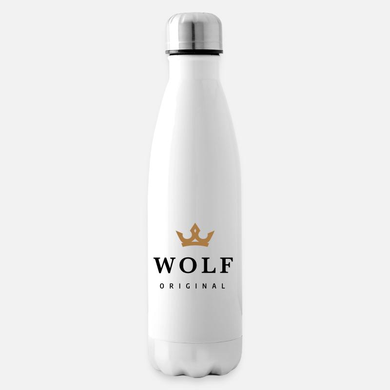 Wolf - Isolierflasche - Weiß