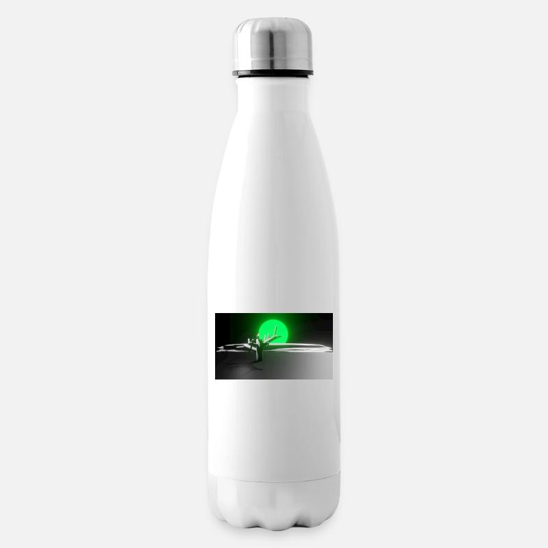 Sonne und Baum - Isolierflasche - Weiß