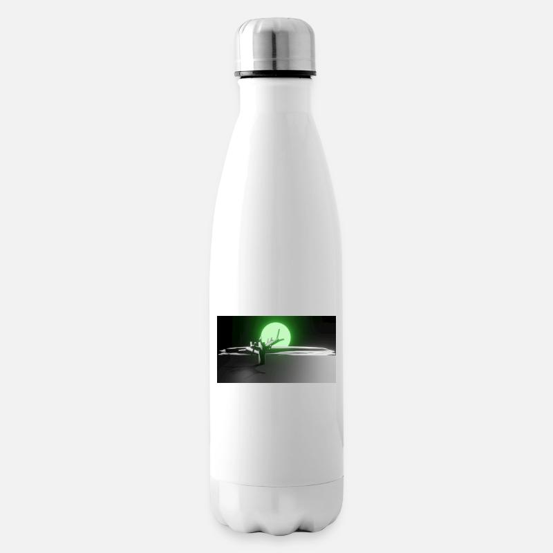 Sonne und Baum - Isolierflasche - Weiß
