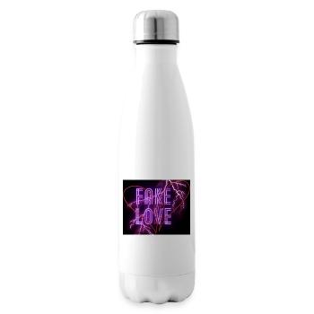 Fake Love - Insulated Water Bottle - white - Right