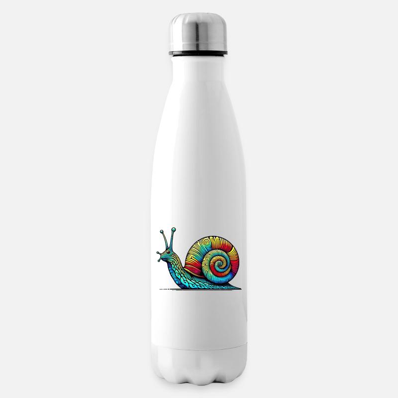Escargot - Bouteille isotherme - blanc