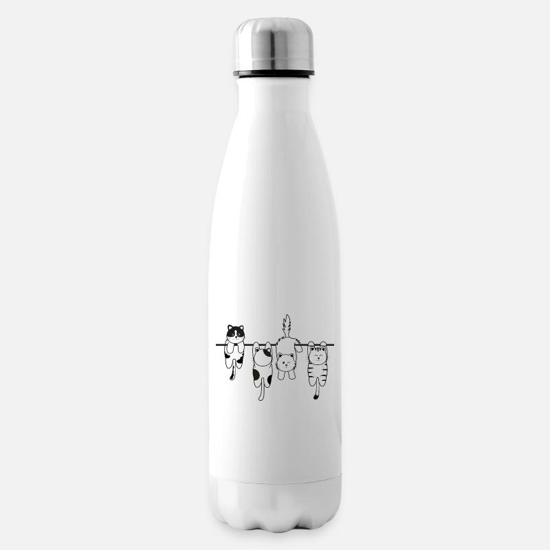 Chat de lessive - Bouteille isotherme - blanc