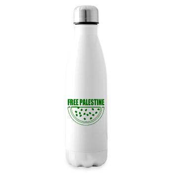 Free palestine melon pastèque - Bouteille isotherme - blanc - Droite