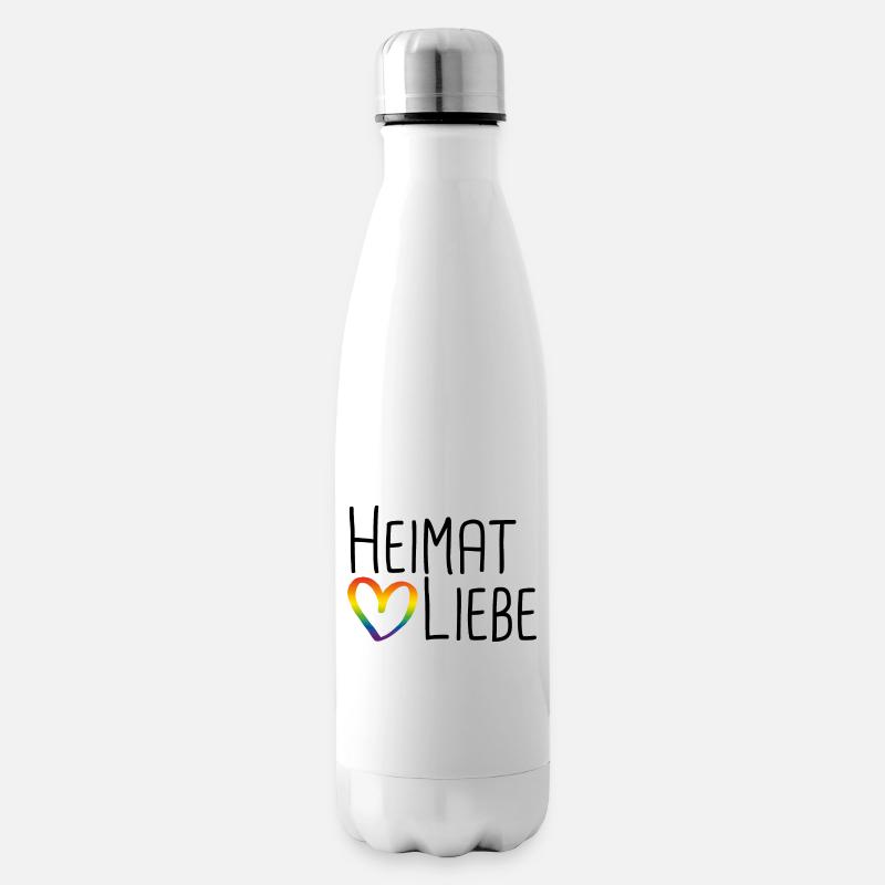 Heimat Liebe - Isolierflasche - Weiß