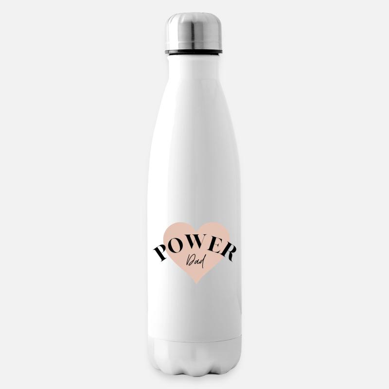 Power Dad - Isolierflasche - Weiß
