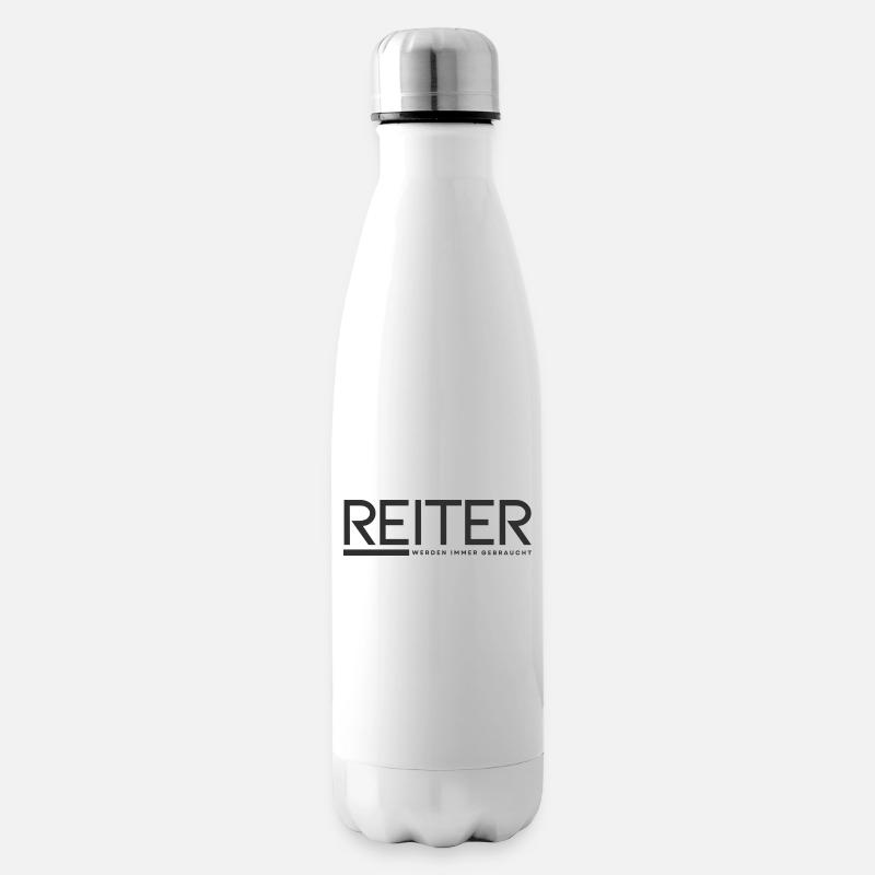Reiter - werden immer gebraucht - Isolierflasche - Weiß