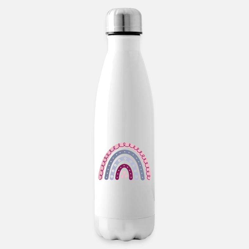 Boho Regenbogen - Isolierflasche - Weiß