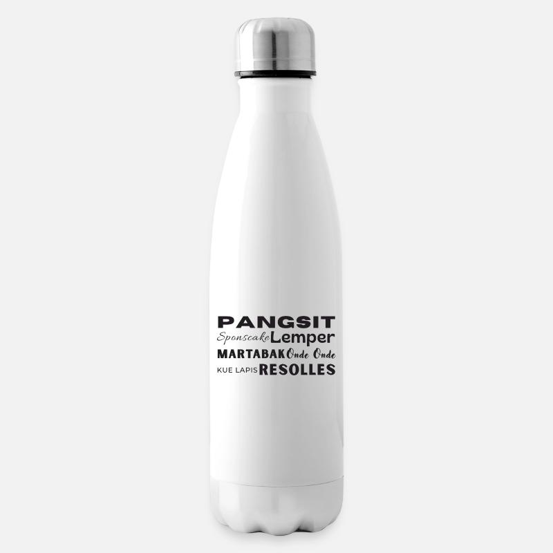 INDONET Indo Snacks - Bouteille isotherme - blanc