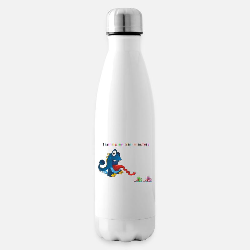Entraîner mes monstres - Bouteille isotherme - blanc