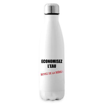 Save water, drink beer - Insulated Water Bottle - white - Right