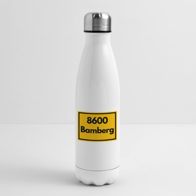 OLD POSTCODE POSTCODE RETRO 8600 BAMBERG FRANKEN Insulated Water Bottle