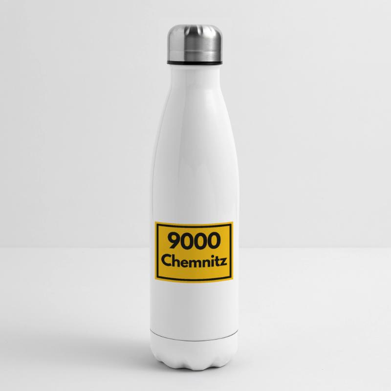 OLD POSTCODE POSTCODE RETRO 9000 CHEMNITZ GDR Insulated Water Bottle