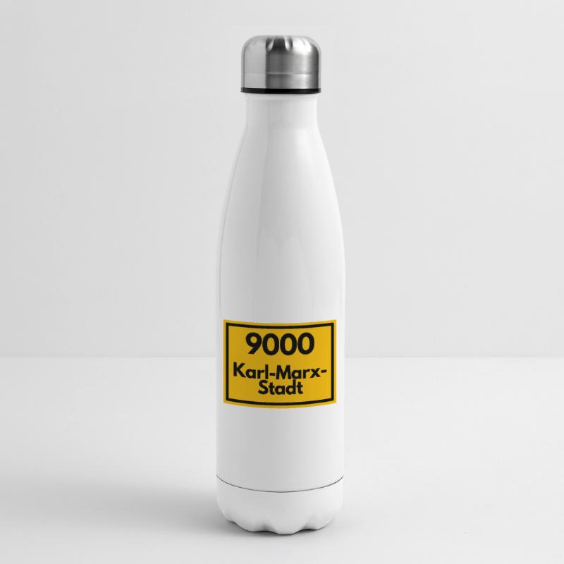 OLD POSTCODE POSTCODE RETRO 9000 KARL-MARX-STADT Insulated Water Bottle