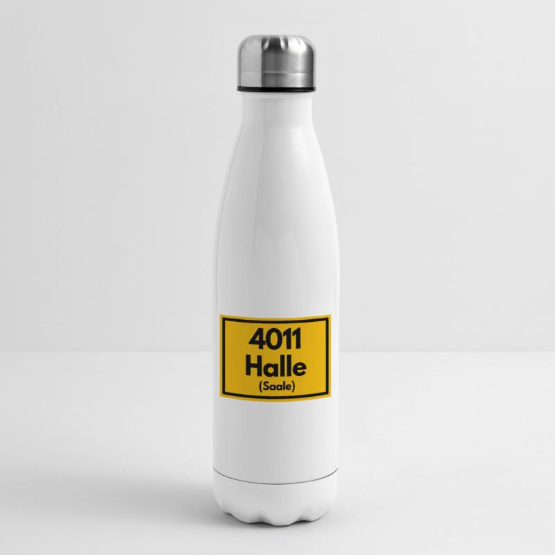 OLD POSTCODE POSTCODE RETRO 4011 HALLE (SAAALE) Insulated Water Bottle