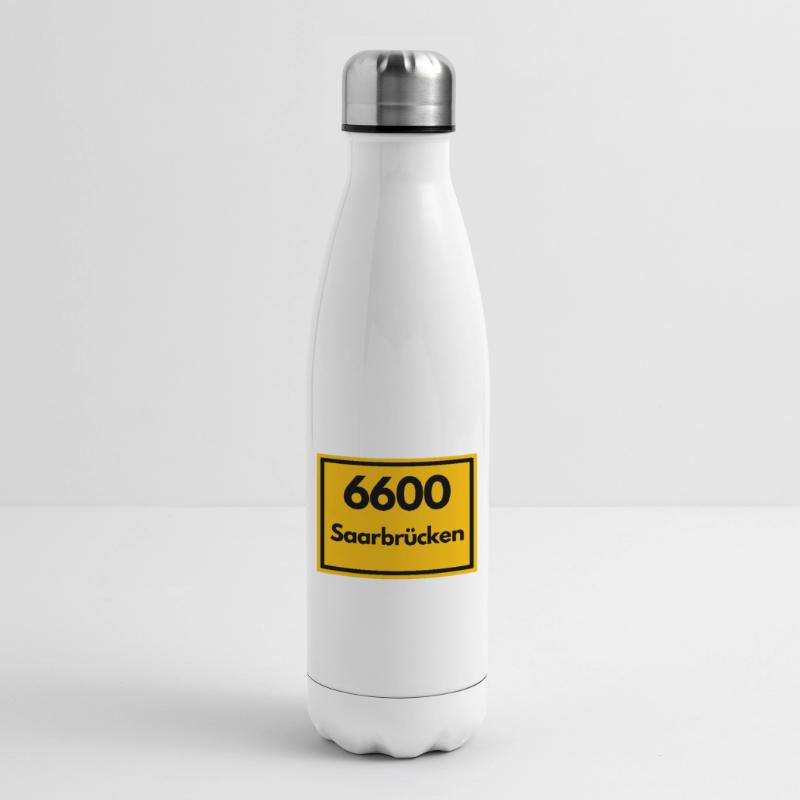 OLD POSTCODE POSTCODE RETRO 6600 SAARBRÜCKEN SAAR Insulated Water Bottle