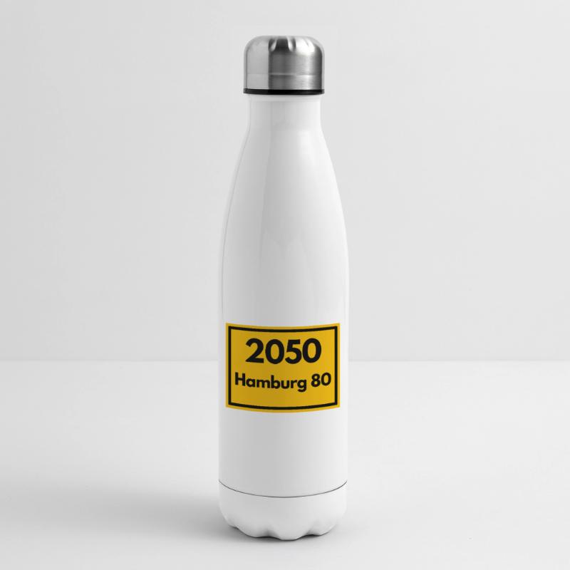 OLD POSTCODE POSTCODE RETRO 2050 HAMBURG 80 - ELBE Insulated Water Bottle