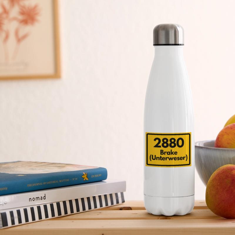 OLD POSTCODE ZIP CODE RETRO 2880 BRAKE UNTERWESER! Insulated Water Bottle