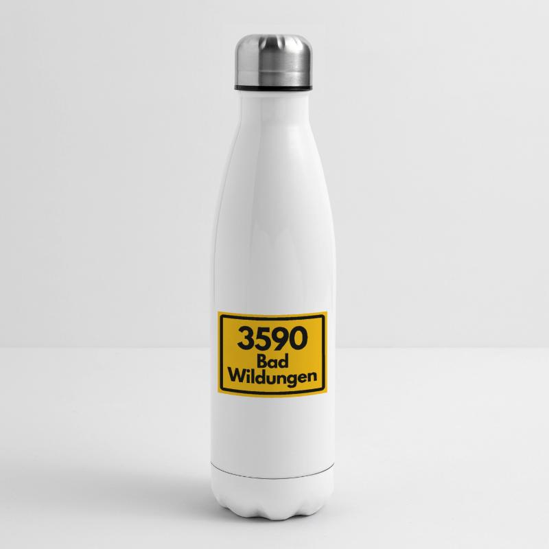 OLD POSTCODE POSTCODE RETRO 3590 BAD WILDUNGEN Insulated Water Bottle