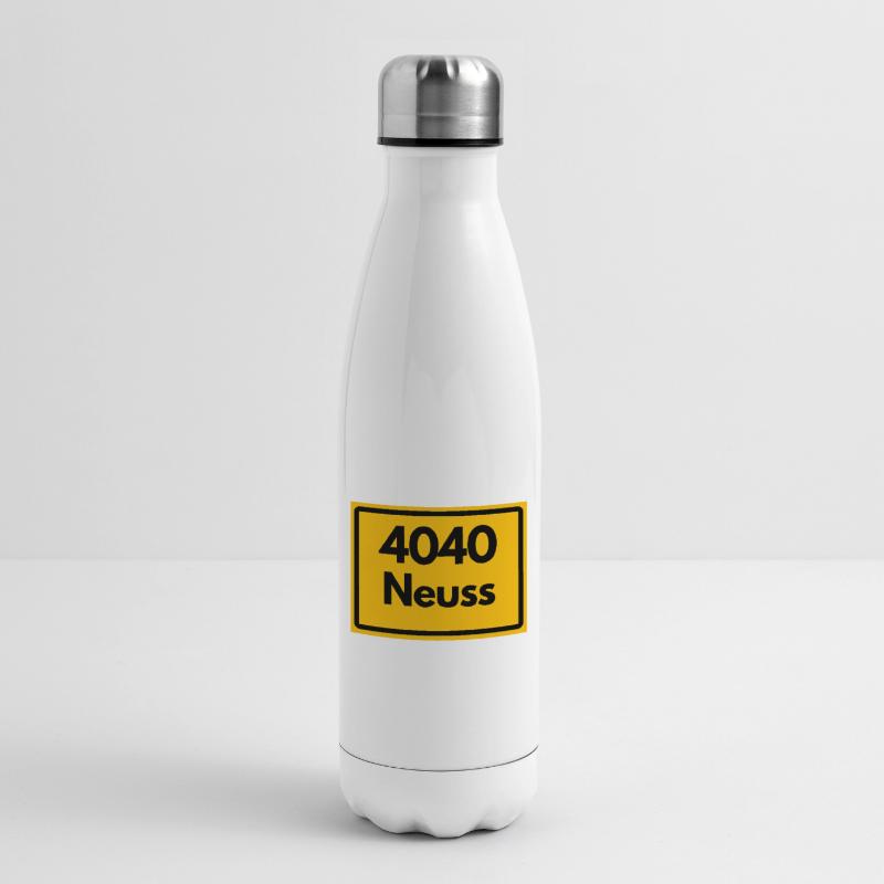 OLD POSTCODE POSTCODE RETRO 4040 CITY NEUSS Insulated Water Bottle