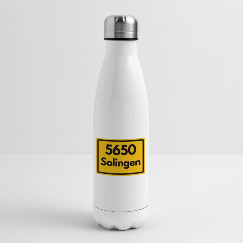 OLD POSTCODE POSTCODE RETRO 5650 SOLINGEN Insulated Water Bottle