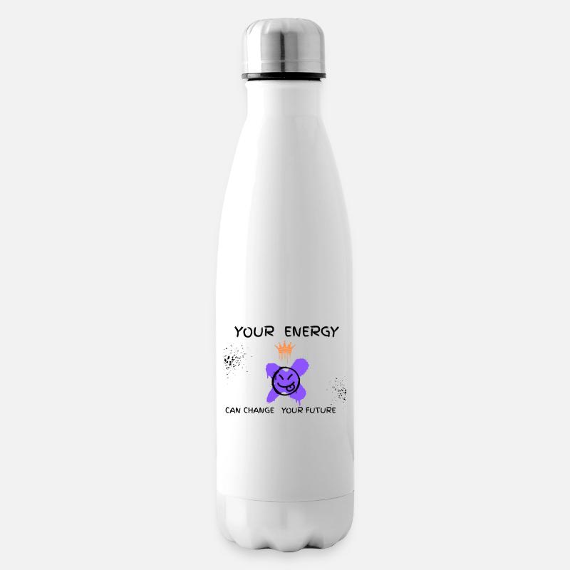 Crown Graffiti Purple - Bouteille isotherme - blanc