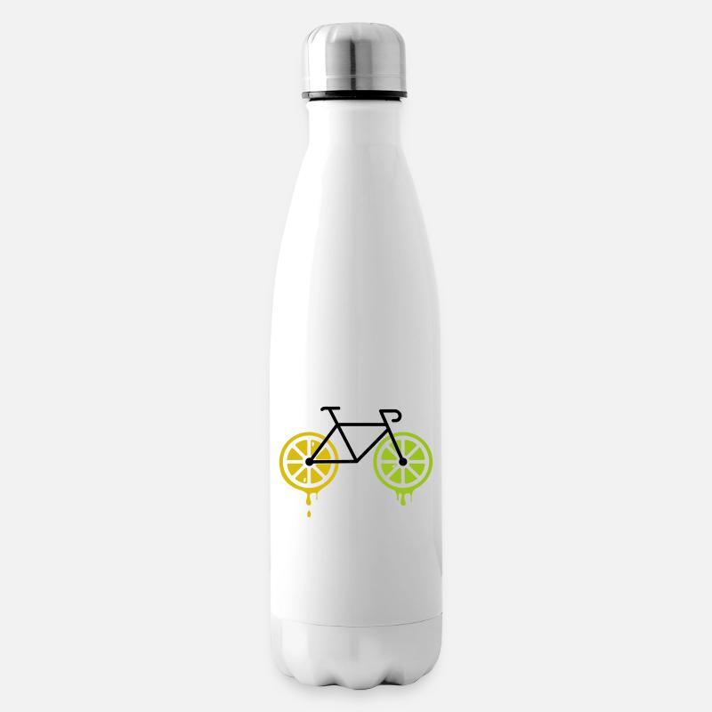 Citron vélo - Bouteille isotherme - blanc