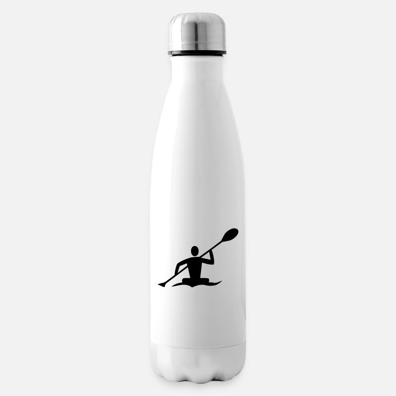 Kanufahrer - Isolierflasche - Weiß