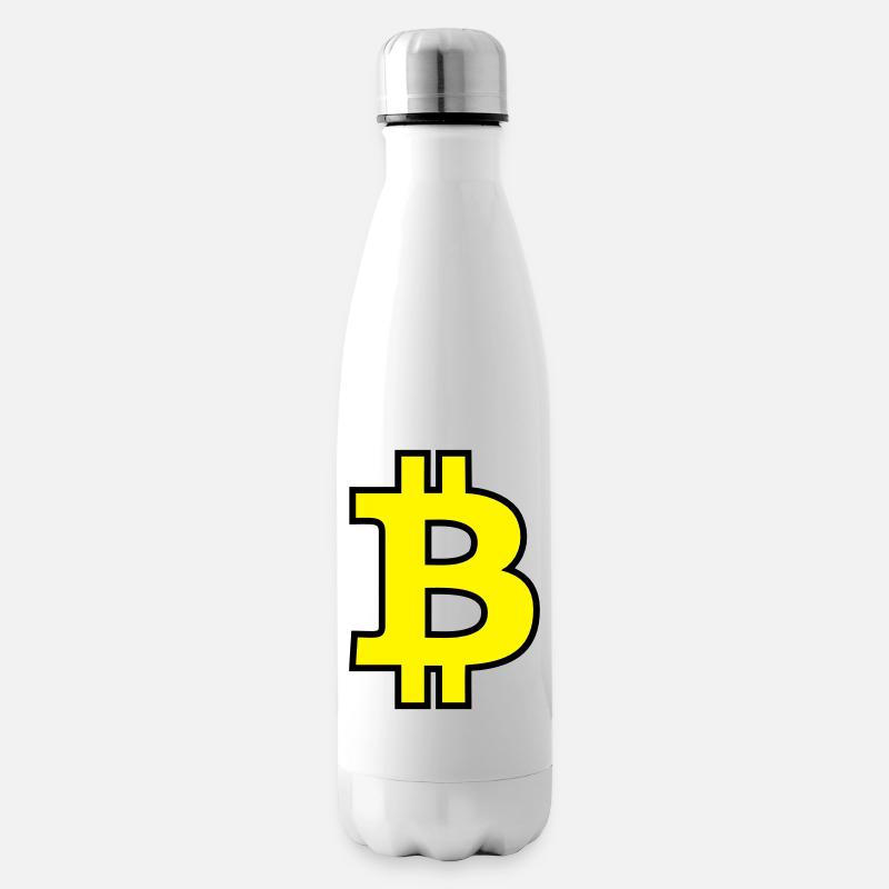 Bitcoin Satoshi Nakamoto - Isolierflasche - Weiß