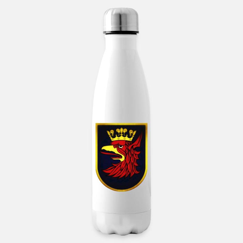 Stettin - Polen - Isolierflasche - Weiß