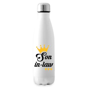 Son in law Schwiegersohn Beau Frere Beau-Frère - Insulated Water Bottle - white - Right