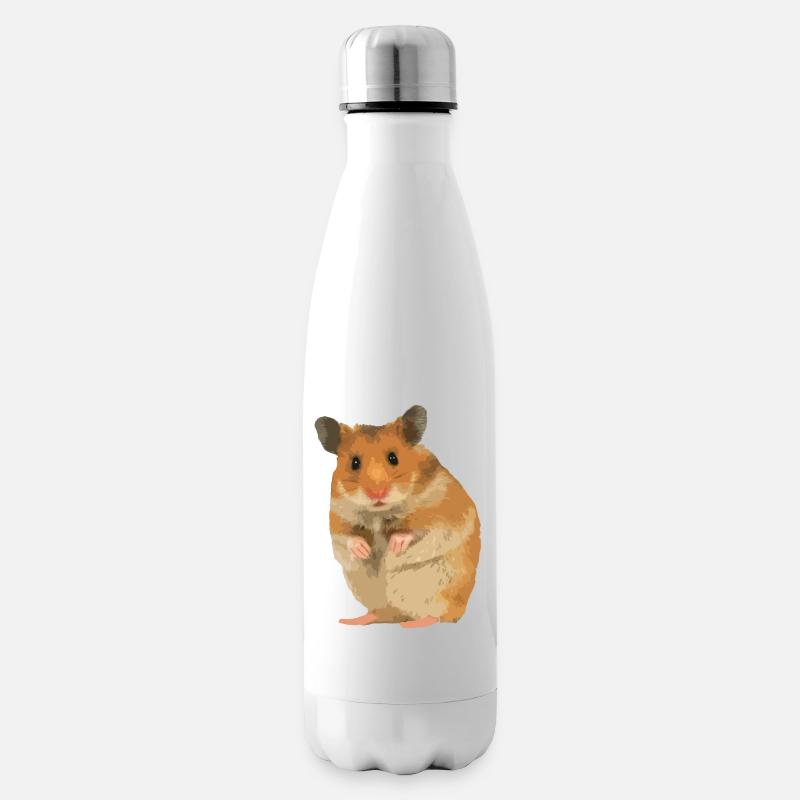 Hamster - Isolierflasche - Weiß