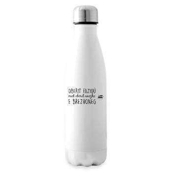 Bretagne - Oberit fazioù e brezhoneg - Bouteille isotherme - blanc - Droite