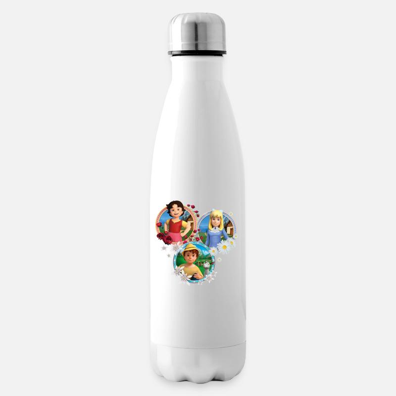 Heidi Freundschaft Kachel - Isolierflasche - Weiß