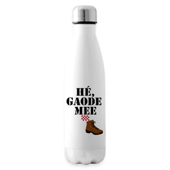 hey gaode me, Brabant text - Insulated Water Bottle - white - Right