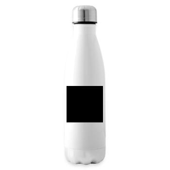 Carré noir - Bouteille isotherme - blanc - Droite