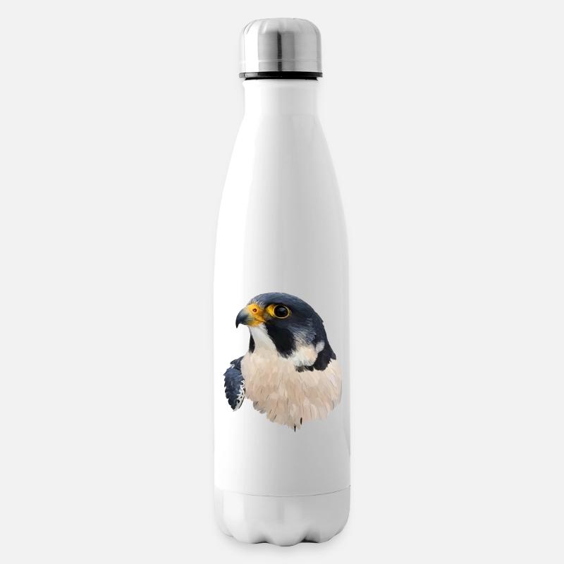Wanderfalke - Isolierflasche - Weiß