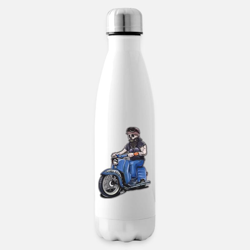 2Takt Ostalb Simson Skull - Isolierflasche - Weiß