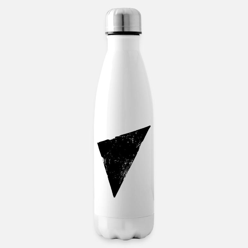 Triangle | Polygon | Triangle - Insulated Water Bottle - white