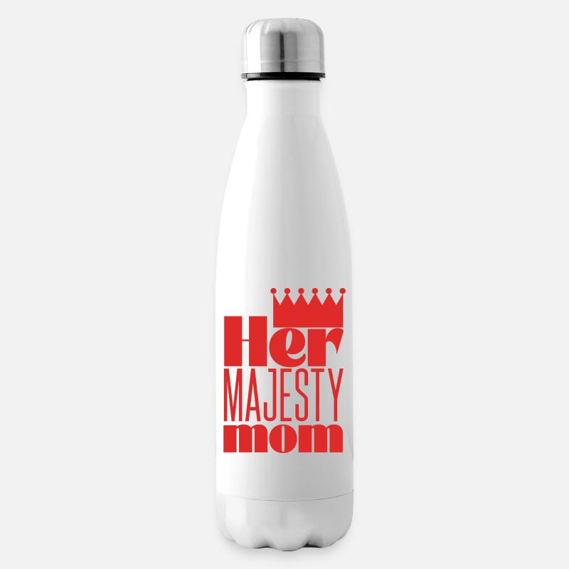 Her Majesty mom - Isolierflasche - Weiß