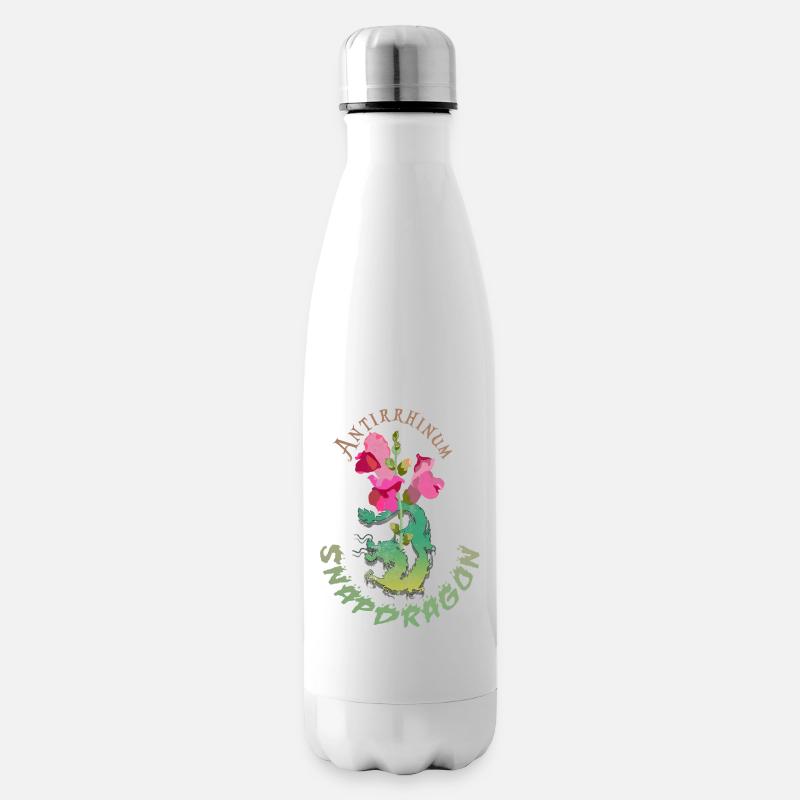 Fleurs de dragon - Bouteille isotherme - blanc