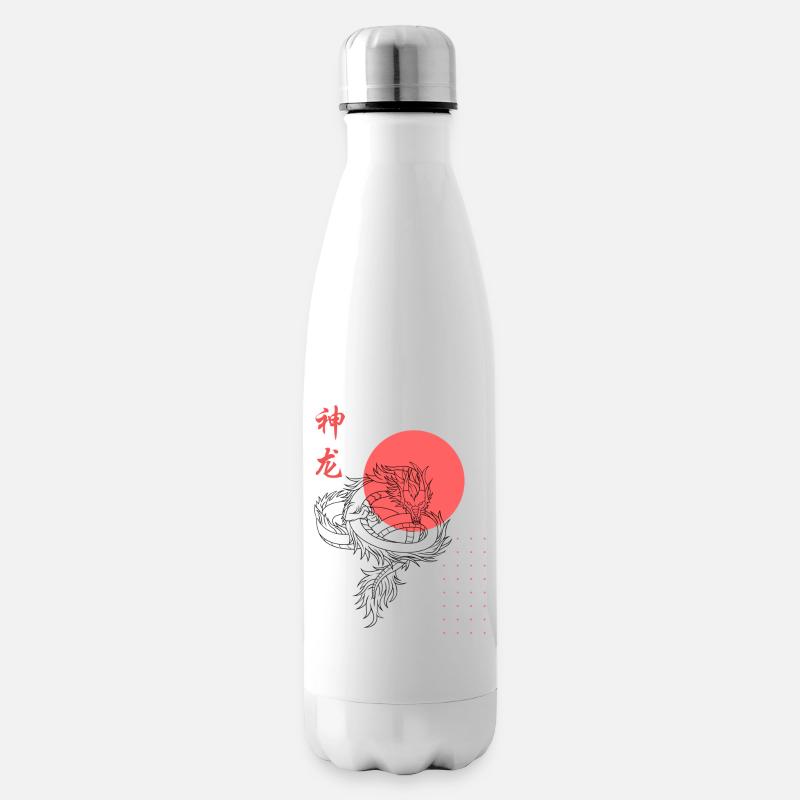 Chinesischer Drache - Isolierflasche - Weiß
